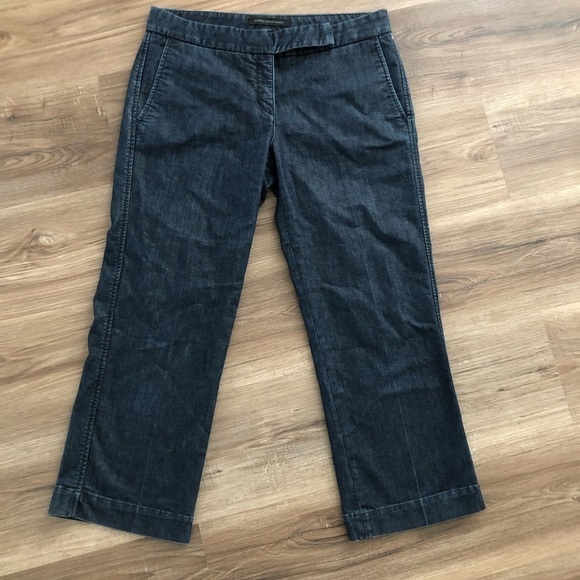 Express Pants - Express women’s navy blue Design Studios Editor stretch cropped pants size 6